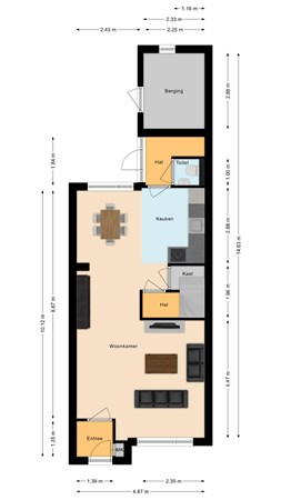 Plattegrond - De Hollandergraven 36, 7676 EC Westerhaar - Begane grond.jpg